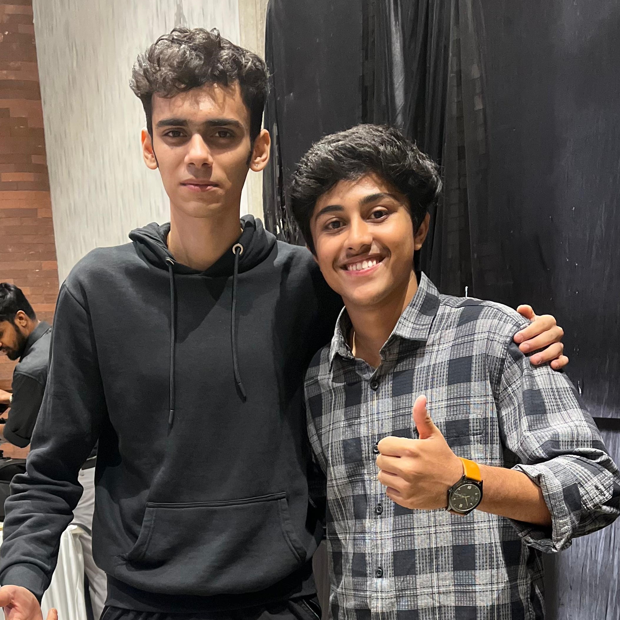 Sachin Upparna with Aryan Irani